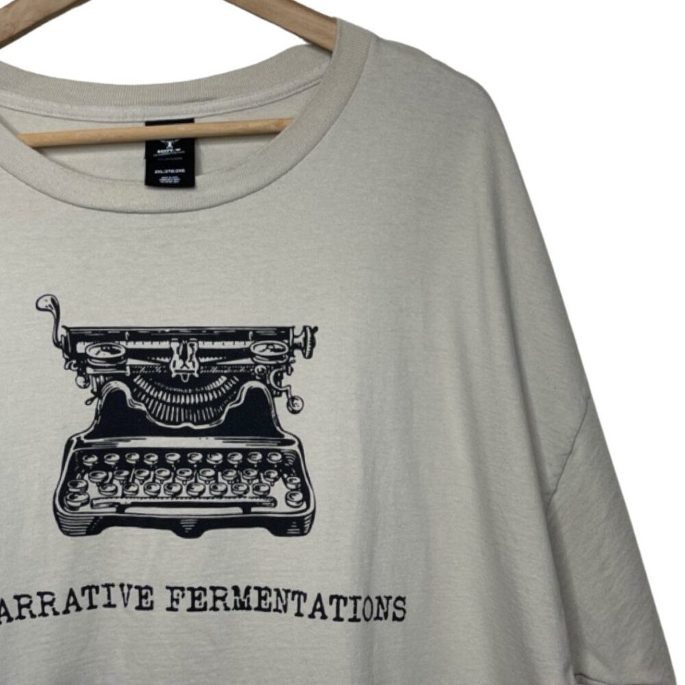 HANES BEEFY TEE | Men's Narrative Fermentations Craft Brewery Tee | Size 2XL - Picture 4 of 12